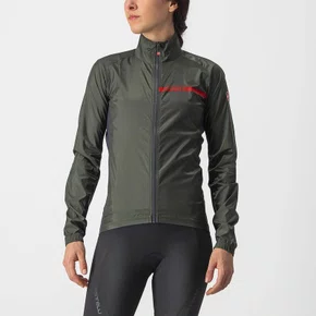 Jaqueta Castelli Corta Vento Feminino Squadra Stretch Verde