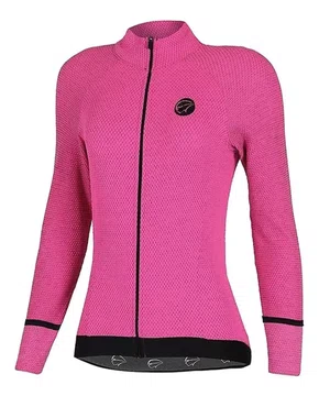 JAQUETA DE INVERNO MAURO CICLISMO RIBEIRO HIVE PINK FEMININA