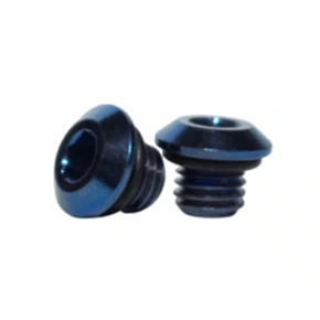 Kit 2 Parafuso Titanio P/ Tampa de Óleo Freio SHIMANO - Azul