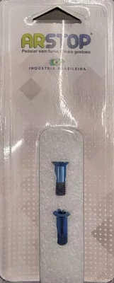 KIT 2 PARAFUSOS TITANIO ROLDANA SHIMANO M5X13X0,8 - AZUL