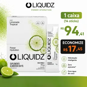 KIT COM 14 UNIDADES Liquidz Limonada Tropical - Repositor de Eletrólitos
