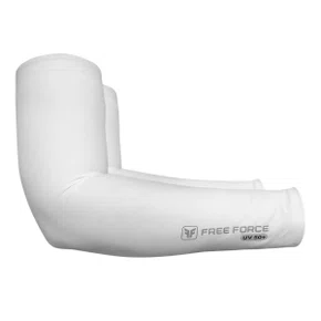 Manguito de Ciclismo Free Force Solare Unissex Branco