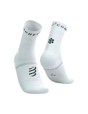 Meia De Compressão Cano Medio Pro Marathon Socks V2.0 Branco
