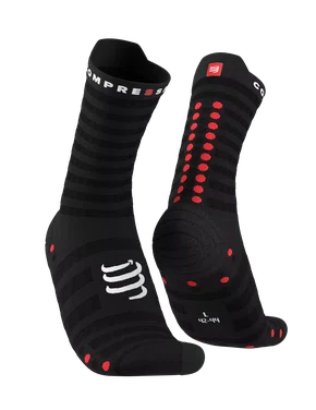 Meia de Compressao P/Corrida V4 Ultra Light Cano Medio Preto