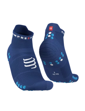 Meia de Compressao Para Corrida Cano Curto V4 Azul