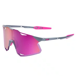 OCULOS 100% HYPERCRAFT GLOSS LIGHT GREY PURPLE MIRROR LENS