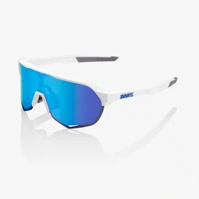OCULOS 100% S2 MATTE WHITE HIPER BLUE MULTILAYER MIRROR LENS