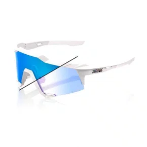 OCULOS 100% SPEEDCRAFT BASTILLE LE PEARL WHITE GLITTER BLUE MIRROR PHOTOCHROMIC PRETO