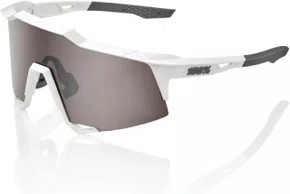 OCULOS 100% SPEEDCRAFT MATTE WHITE HIPER SILVER MIRROR LENS