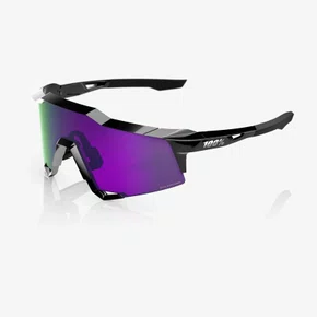 OCULOS 100% SPEEDCRAFT SL POLISHED BLACK HIPER LAVENDER LENS