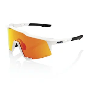 OCULOS 100% SPEEDCRAFT SOFT TACT OFF WHITE HIPER RED MULTILAYER MIRROR LENS