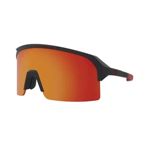Oculos De Ciclismo Hb Edge Matte Graphite Red Chrome