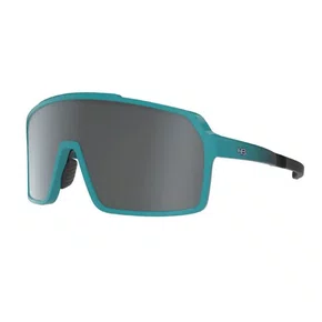 Oculos De Ciclismo Hb Grinder M Turquoise Black Silver Espelhado