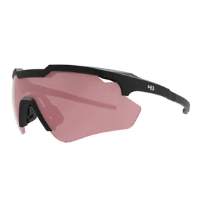 Oculos De Ciclismo Hb Shield Comp 2.0 Matte Black Amber