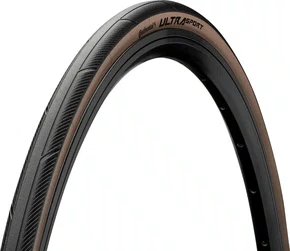 Pneu Continental Ultra Sport III 700x28 Preto C/ Marrom Kevlar