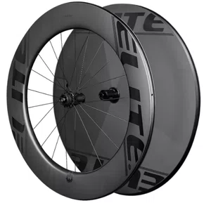 RODA CARBONO ELITEWHEELS TT DISC BUNDLE 12X142 CENTER LOCK UD PRETO FOSCO