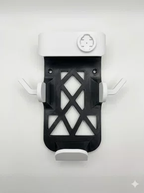 Suporte Parede Bike Capacete Sapatilha Óculos Garmin Preto/Branco