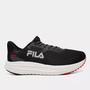 TENIS FILA FASTNESS MASCULINO PRETO/CINZA/VERMELHO