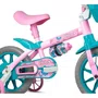 BICICLETA ARO 12 CHARM ROSA / AZUL C/ CESTINHA