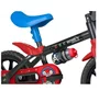 BICICLETA ARO 12 INFANTIL MECHANIC PU PRETO/VERMELHO/AZUL