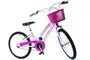 BICICLETA ARO 20 INFANTIL NATHOR BELLA ROSA C/CESTA