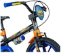 BICICLETA INFANTIL ARO 16 HOT WHEELS PRETO/LARANJA/AZUL