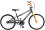 BICICLETA INFANTIL NATHOR APOLLO PRETA/LARANJA ARO 20