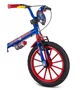 BICICLETA NATHOR ARO 16 CAPITAO AMERICA AZUL/VERMELHA
