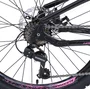 BICICLETA OGGI ARO 24 HACKER 21V ALUMINIO PRETO E ROSA