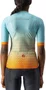 Camisa Ciclismo Castelli Feminino Climber's 2.0 Laranja/Azul