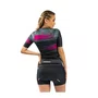Camisa Ciclismo Free Force Feminina Basic Schocking Chumbo