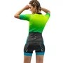 Camisa Ciclismo Free Force Feminina Start All Fit Green-Blue