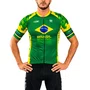 Camisa Ciclismo Free Force Masculina Aero Brasil Collection Cbc Verde
