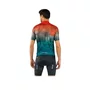 Camisa Ciclismo Free Force Masculina Basic Ignite Laranja/Azul