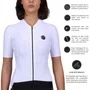 Camisa de Ciclismo Mauro Ribeiro Fiber 2.0 Feminina Branca