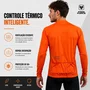 Camisa Free Force Masculina Manga Longa Training Laranja