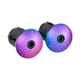 Fita Guidão Supacaz Preta Estrela Oil Slick Plugs Oil Slick