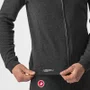 JAQUETA CASTELLI MILANO FULL ZIP FLEECE MELANGE LIGHT BLACK