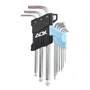 Kit 9 Ferramentas Chave Allen Adx - 9 Peças 1,5 A 10mm Cromo