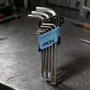 Kit 9 Ferramentas Chave Allen Adx - 9 Peças 1,5 A 10mm Cromo