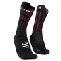 Meia De Compressao Cano Medio V4.0 Aero Socks Preto/Vermelho