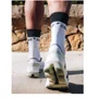 Meia de Compressão Média Compressport v2.0 Branco/Preto