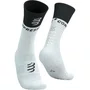 Meia de Compressão Média Compressport v2.0 Branco/Preto