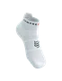 Meia de Compressao Para Corrida Cano Curto V4 Branco/Preto