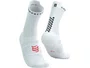 Meia de Compressao Para Corrida Cano Médio V4 Branco/Preto