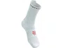 Meia de Compressao Para Corrida Cano Médio V4 Branco/Preto