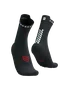 Meia de Compressao Para Corrida Cano Médio V4 Preto/Branco