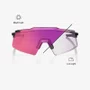 OCULOS 100% AEROCRAFT GLOSS BLACK PURPLE MIRROR PHOTOCHROMIC LENS