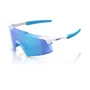 OCULOS 100% AEROCRAFT MATTE WHITE HIPER BLUE MIRROR