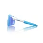 OCULOS 100% AEROCRAFT MATTE WHITE HIPER BLUE MIRROR